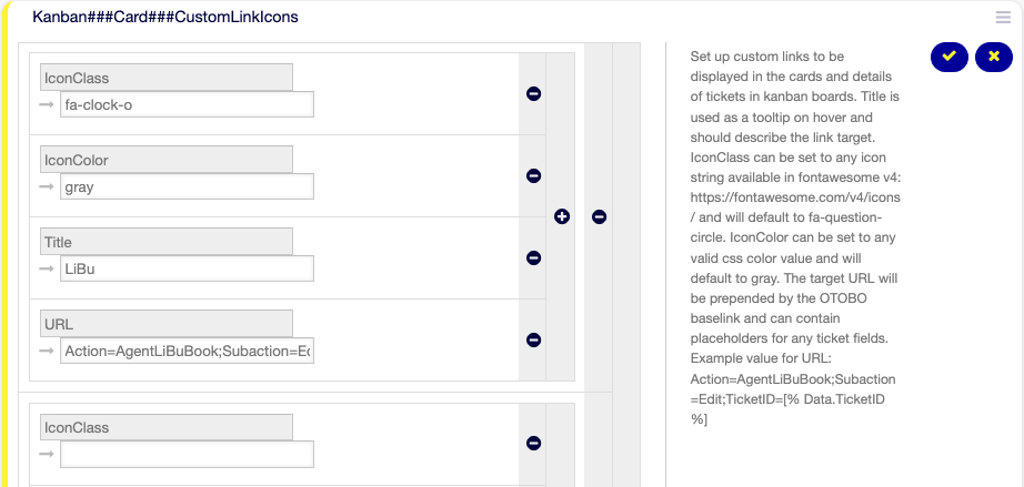 SysConfig für eigene Karten-Links